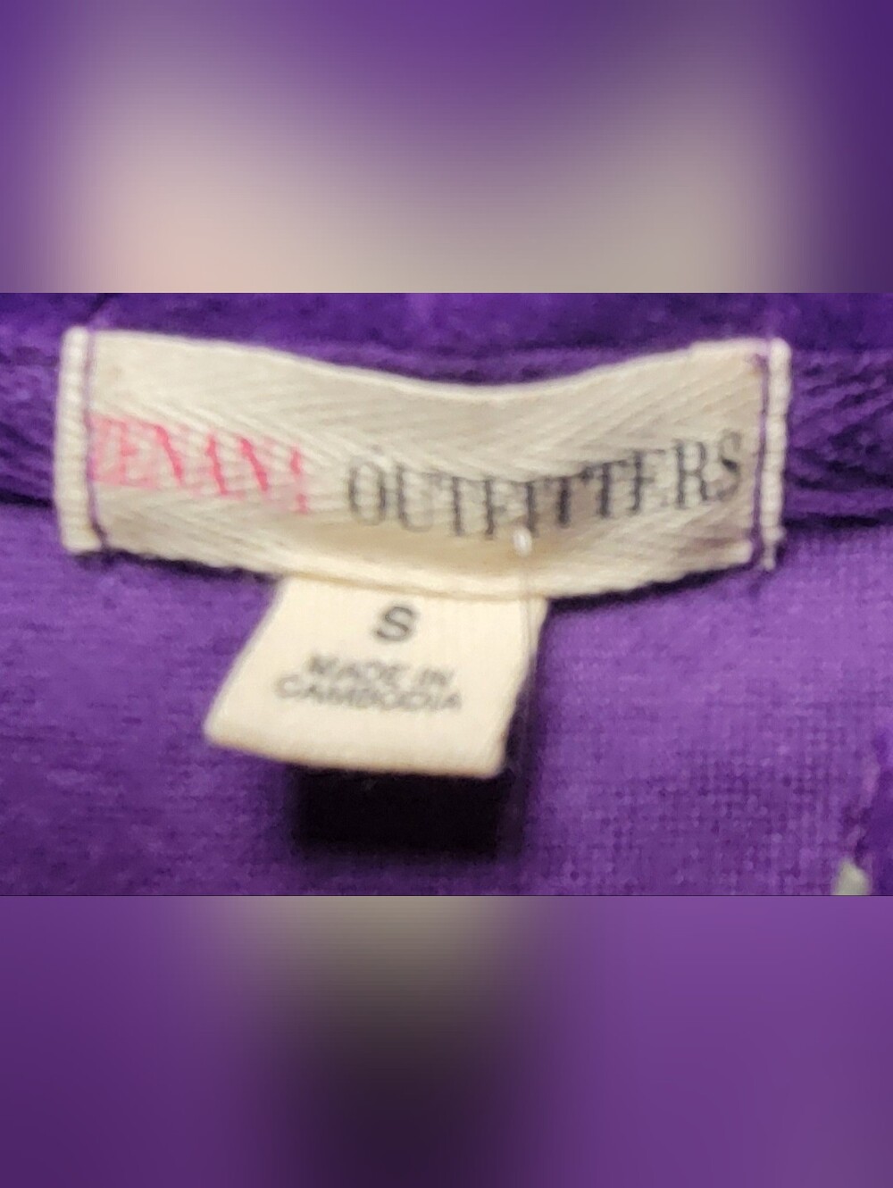 Zenana Outfitters Purple Velour Hooded Zip Jacket - Picture 3 of 4
